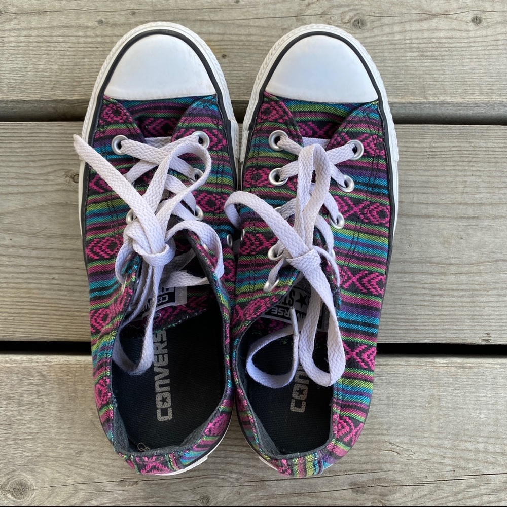 Aztec Print Converse All-Stars - Picture 7 of 8